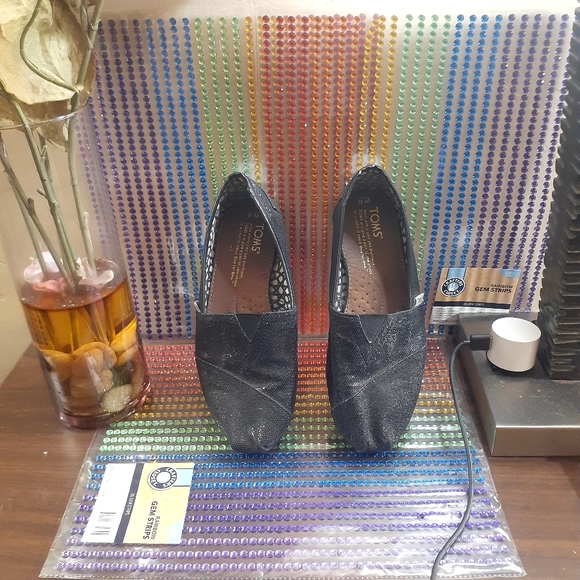 Tom's Glitter Classic Ballerina Flats - Picture 1 of 1